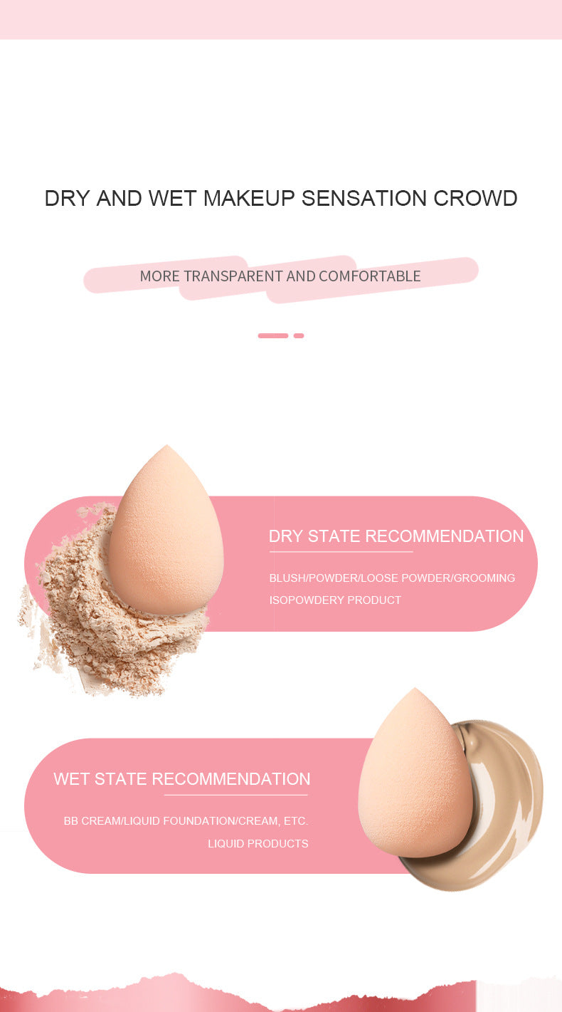Mini Makeup Eggs Round 10pcs Soak to make it bigger Wet & Dry Cosmetic Sponge