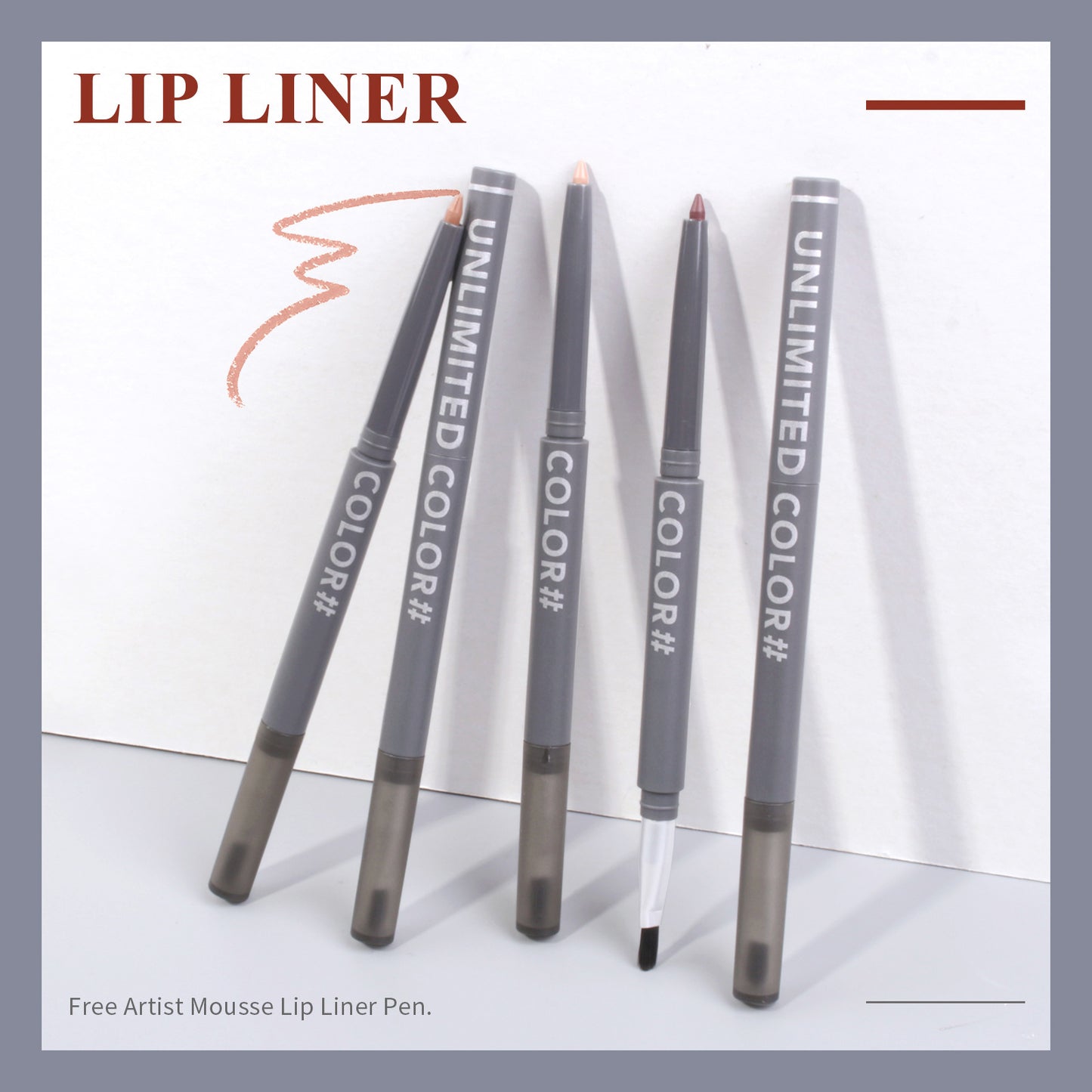 Matte Lipstick Lip Liner Highly Pigmented Velvet Matte Lipstick Lip Liner