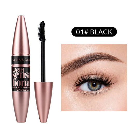 Waterproof, non-smudge-free, lengthening coloured mascara, thick, curly, long-lasting styling mascara