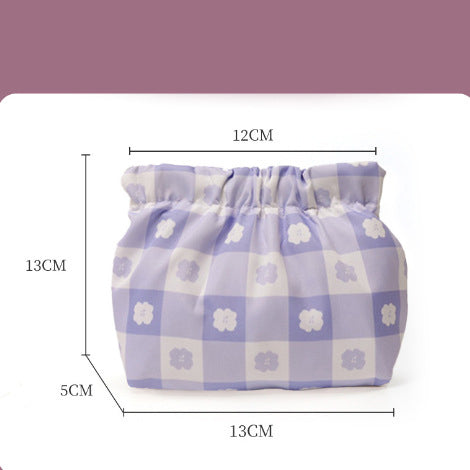 Cute Cosmetic Bag Waterproof Slingshot Printed Organizer Bag Handy Multifunctional Mini Storage Coin Purse